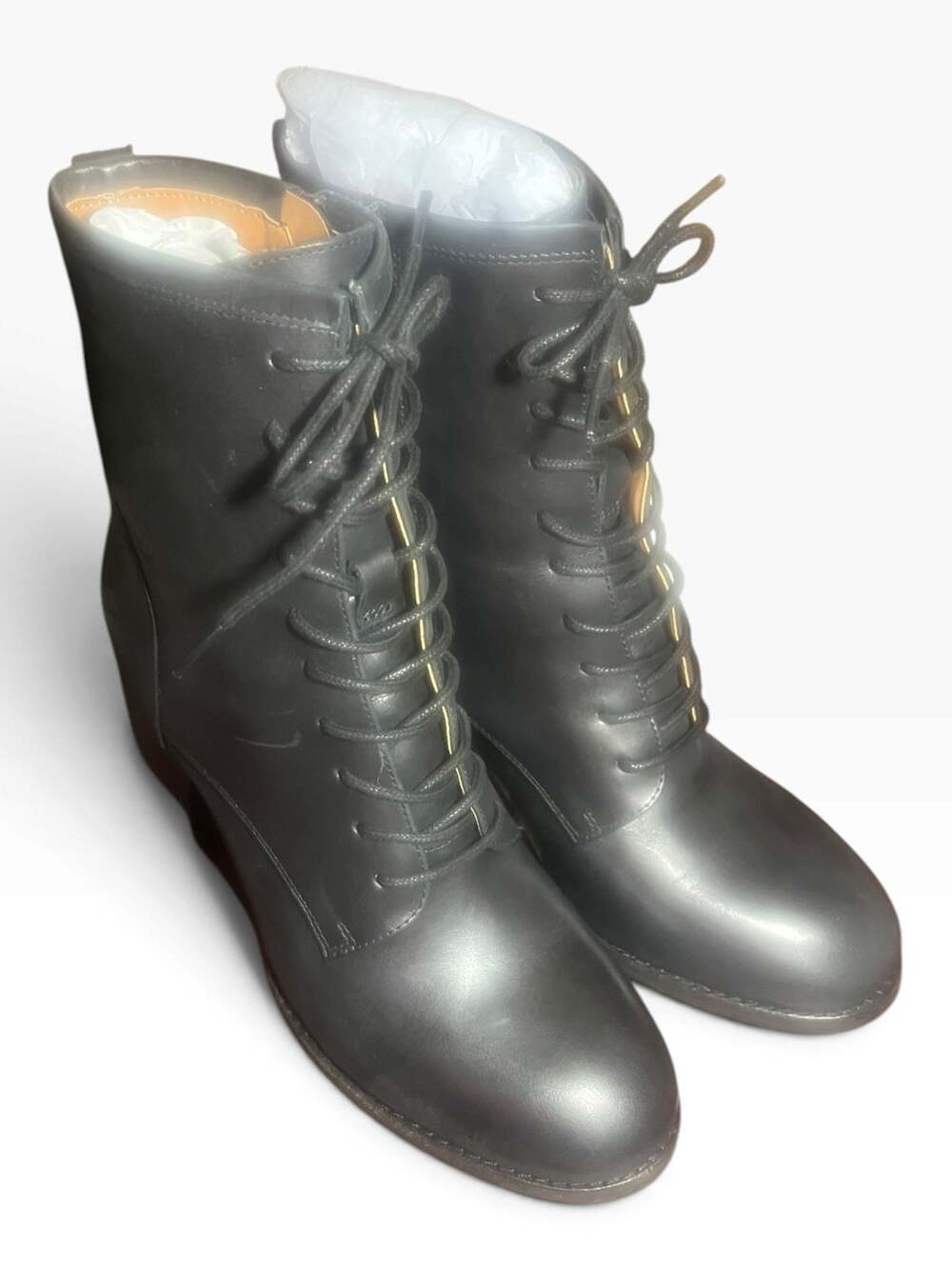 Patricia Nash Women's Sicily Black Lace Up Boots Size 8 FW00804 NWT MSRP $249